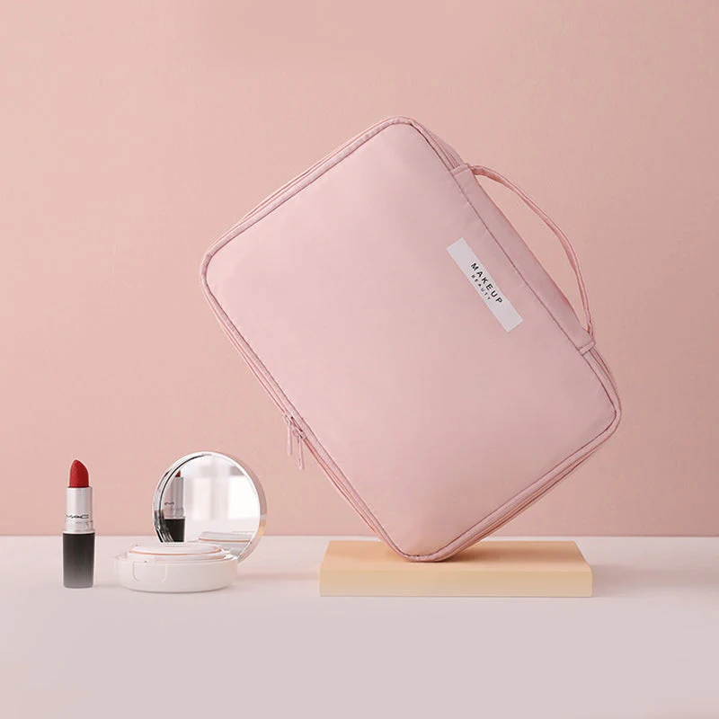 Ladies Cosmetics Bag – Compact Design – Handle – Lightweight – Zipper Closure – Travel Bag - Image 7