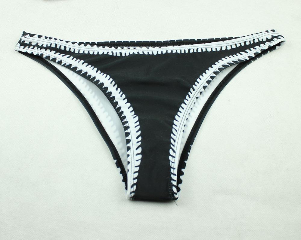 Laura - Black-White Bandeau Bikini For Women - Image 6