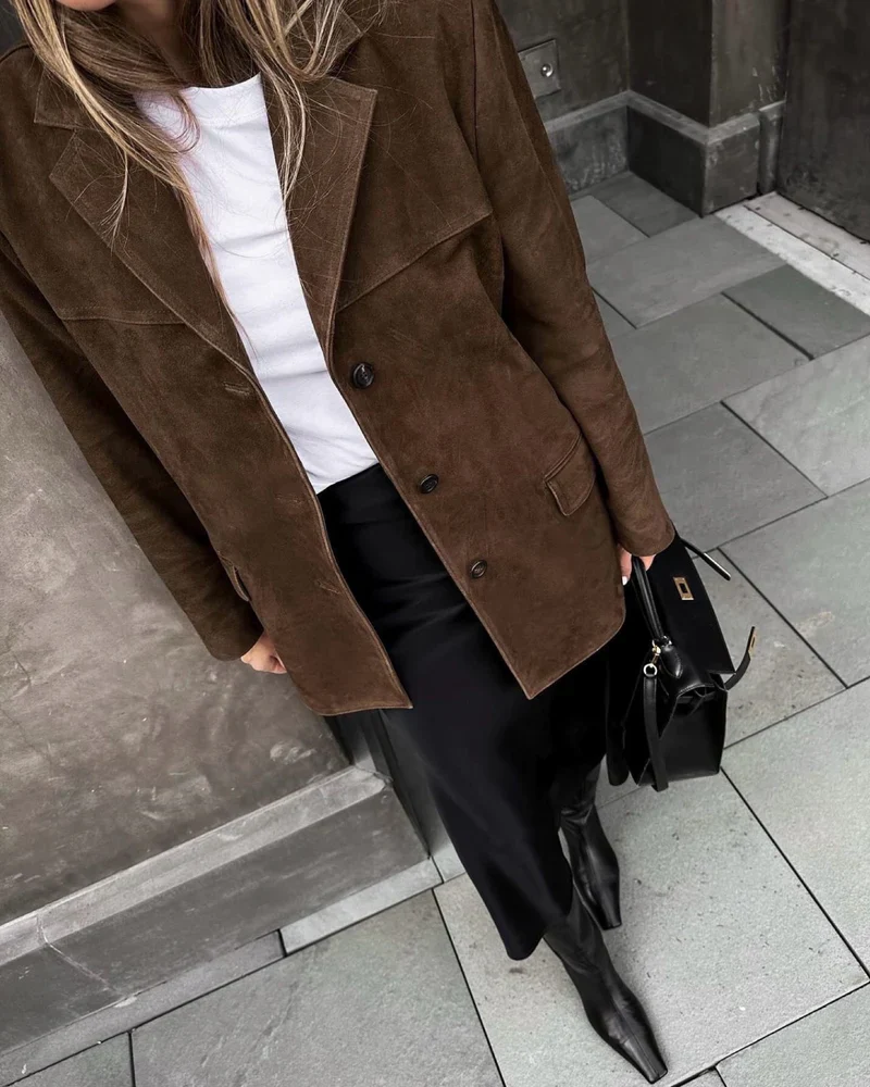 Layla | Suede blazer - Image 4