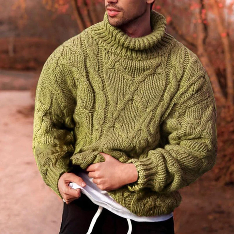 Leo Oversized Turtleneck Sweater | Cable-Knit Pullover Sweater - Image 5