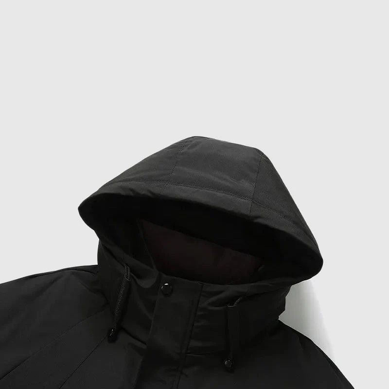 Leonardo Hip-Length Hooded Puffer Jacket | Detachable Hood Relaxed Fit Jacket - Image 6