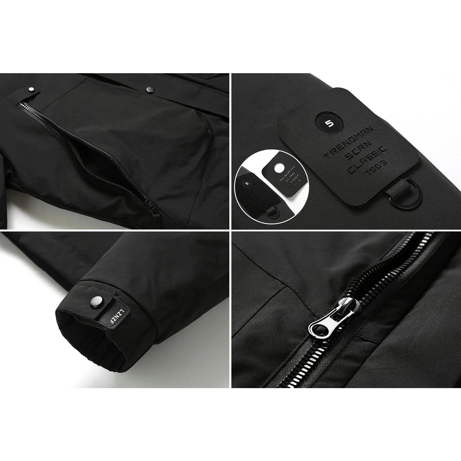 Leonardo Hip-Length Hooded Puffer Jacket | Detachable Hood Relaxed Fit Jacket - Image 7