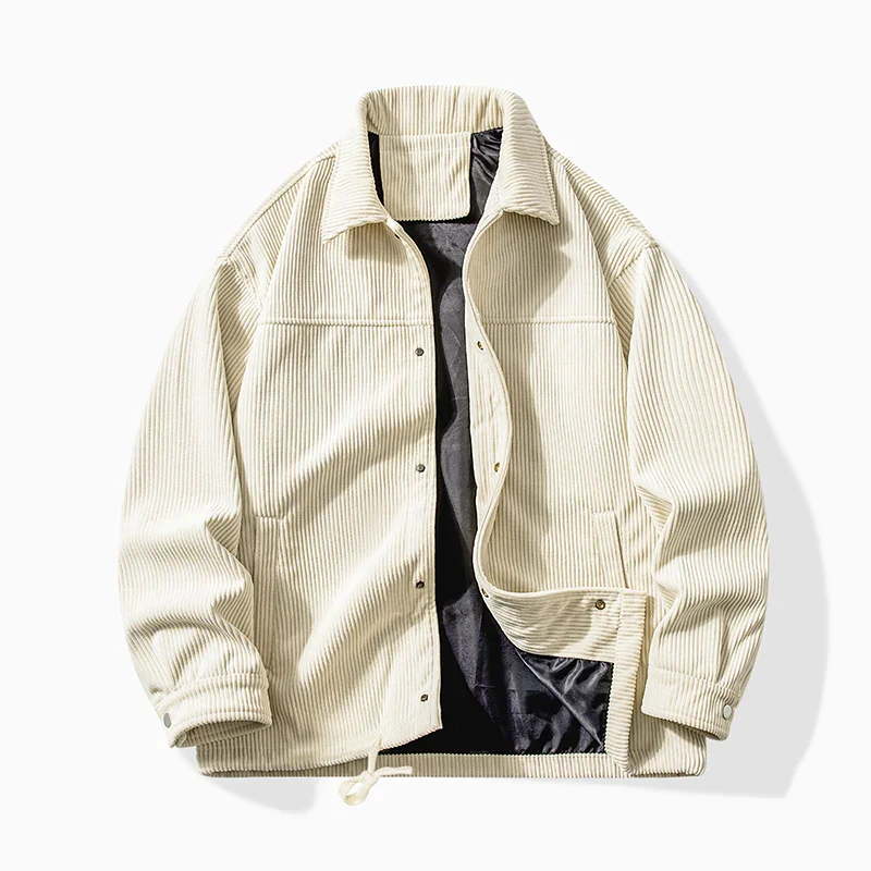 Leonardo Relaxed Fit Jacket | Collared Button Front Hip-Length Jacket - Image 4