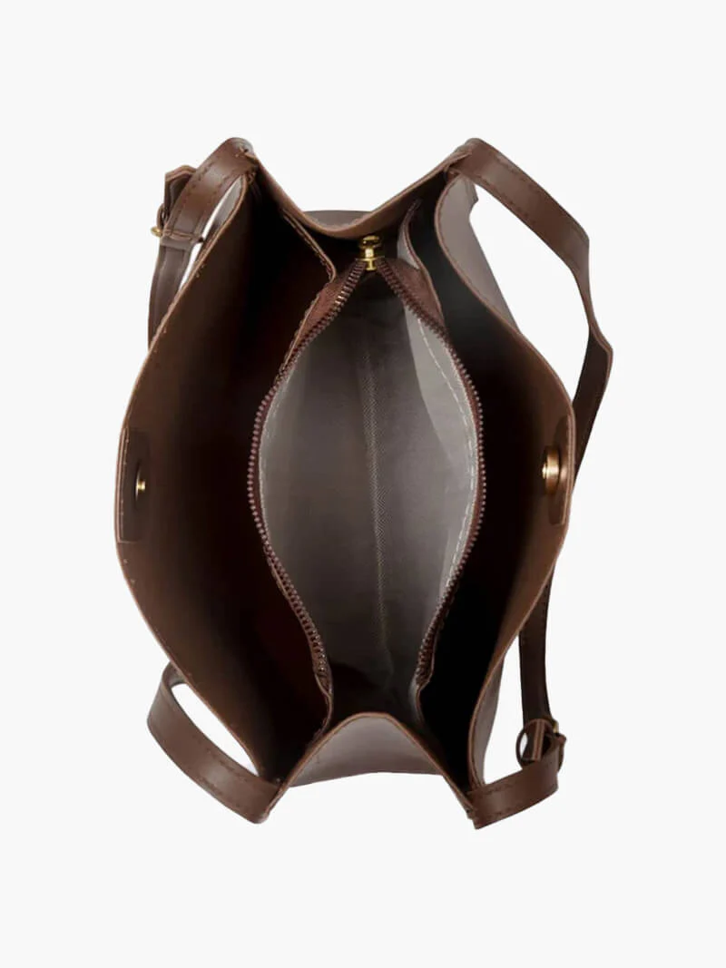 Leather women's shoulder bag - casual everyday bag - Image 5