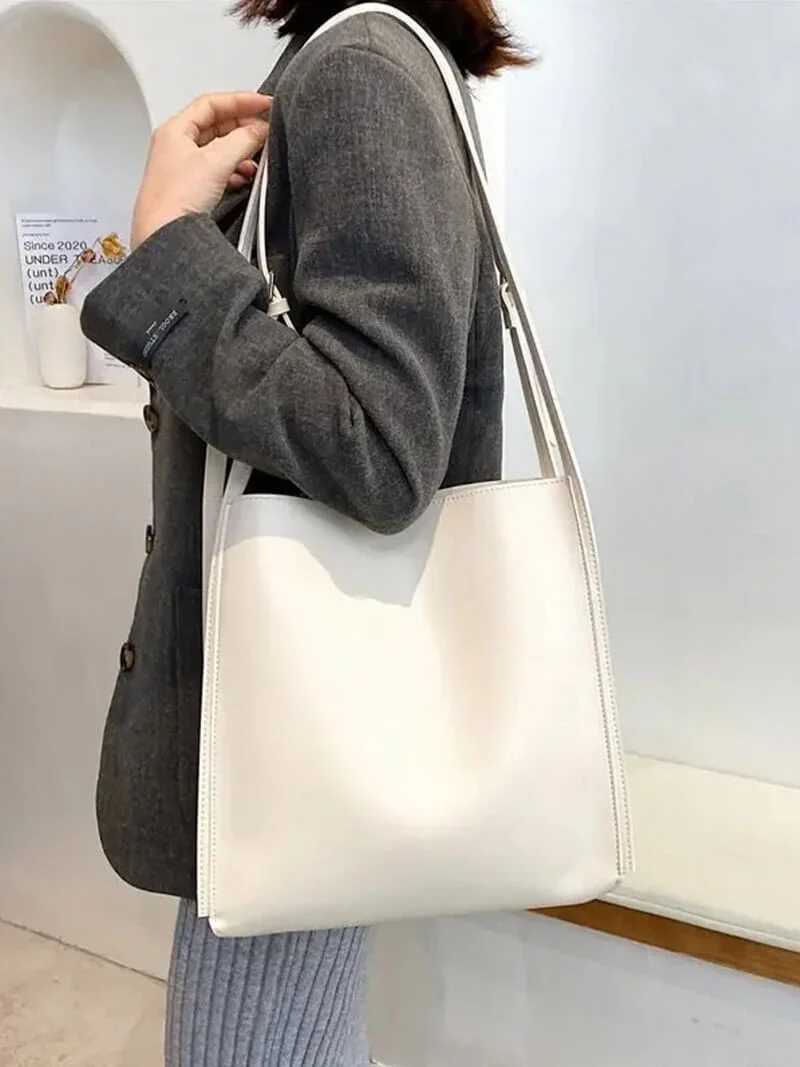 Leather women's shoulder bag - casual everyday bag - Image 7