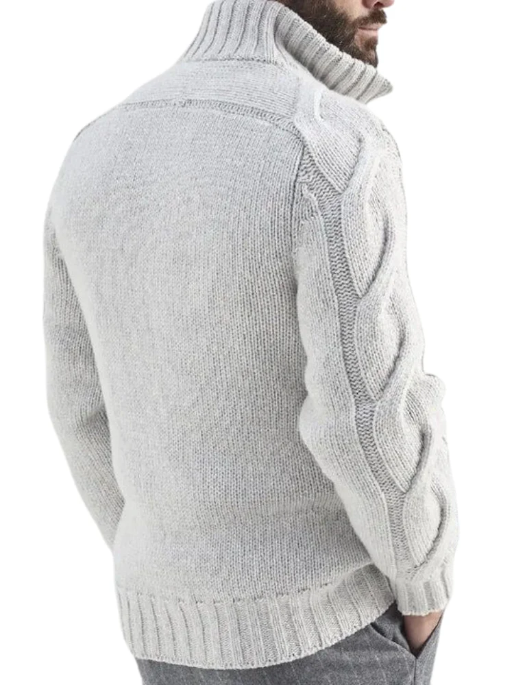 David | Turtleneck Knitted Vest - Image 5