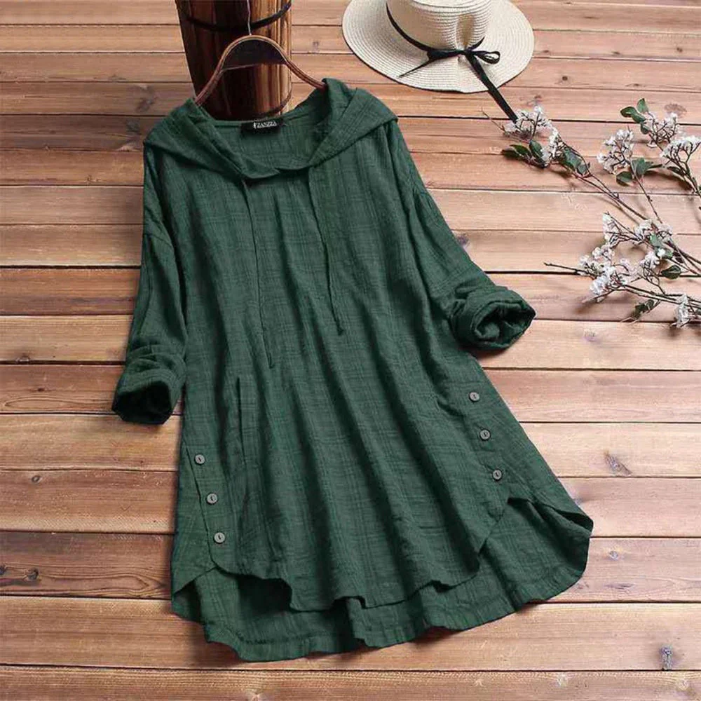 Liana | Comfortable Tunic with Hood - Image 2