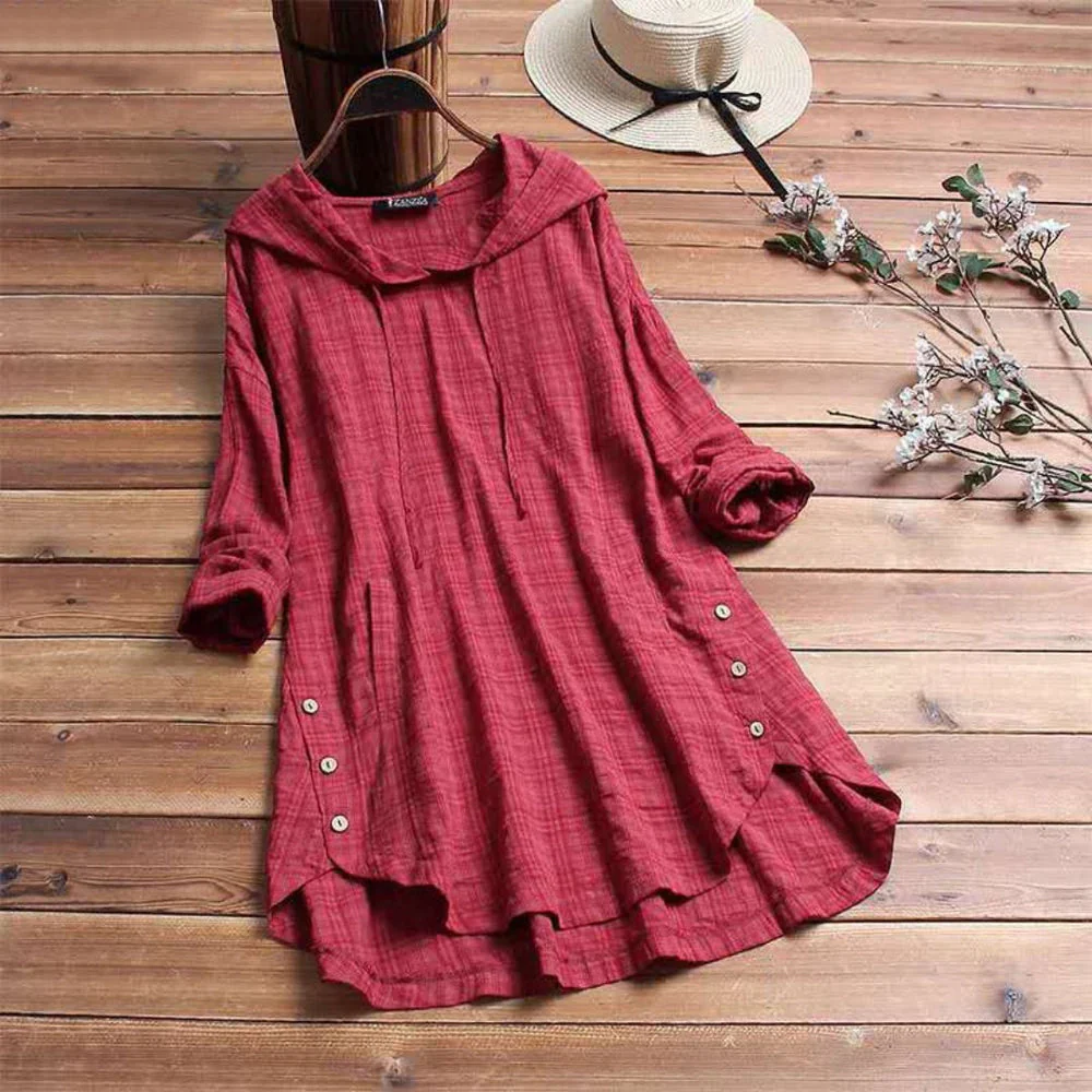 Liana | Comfortable Tunic with Hood - Image 3