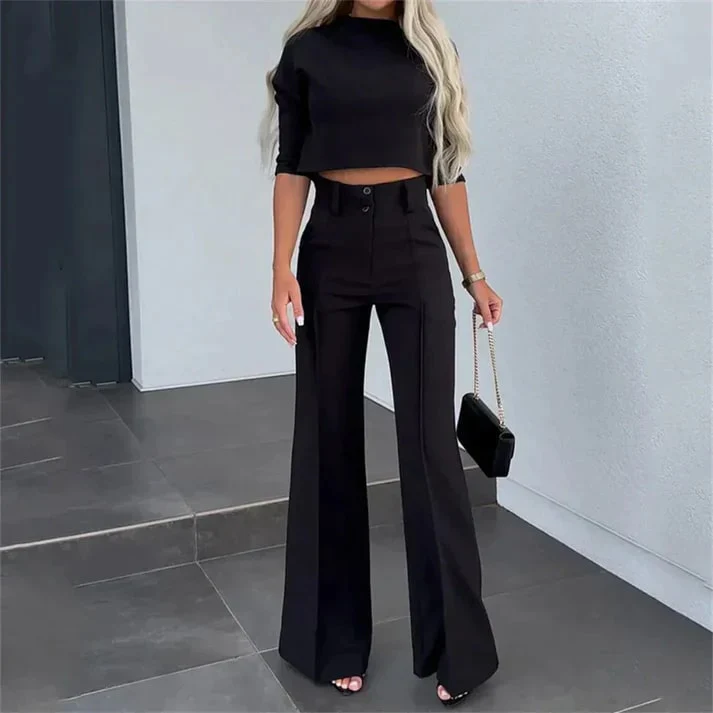 Lilah - Elegant Two-Piece Trousers Set - Image 2