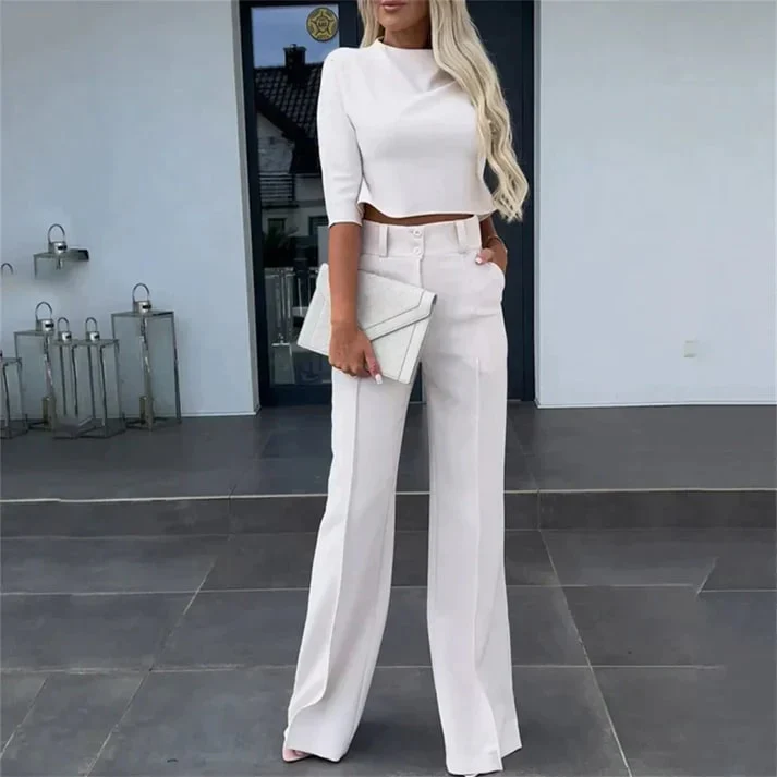 Lilah - Elegant Two-Piece Trousers Set - Image 3