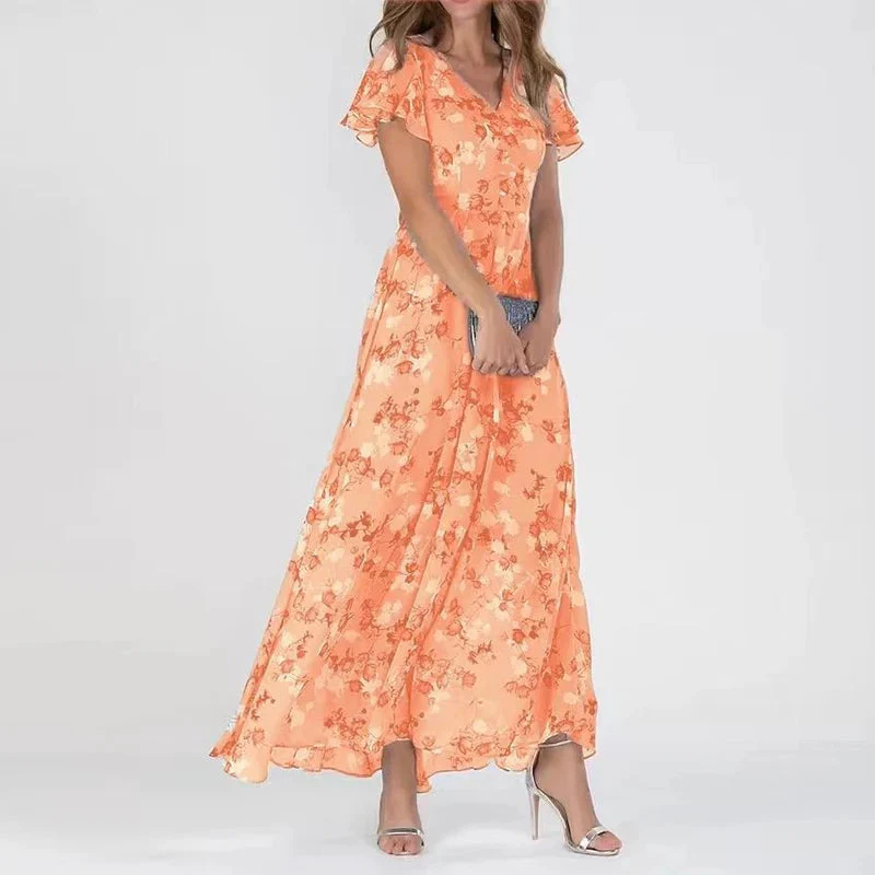 Lilia | Elegant Floral Midi-dress - Image 2