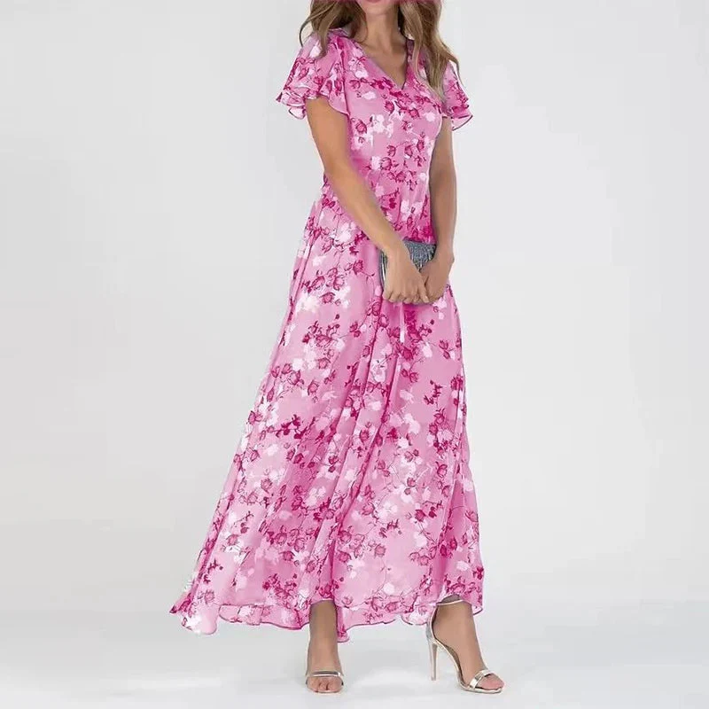 Lilia | Elegant Floral Midi-dress - Image 6