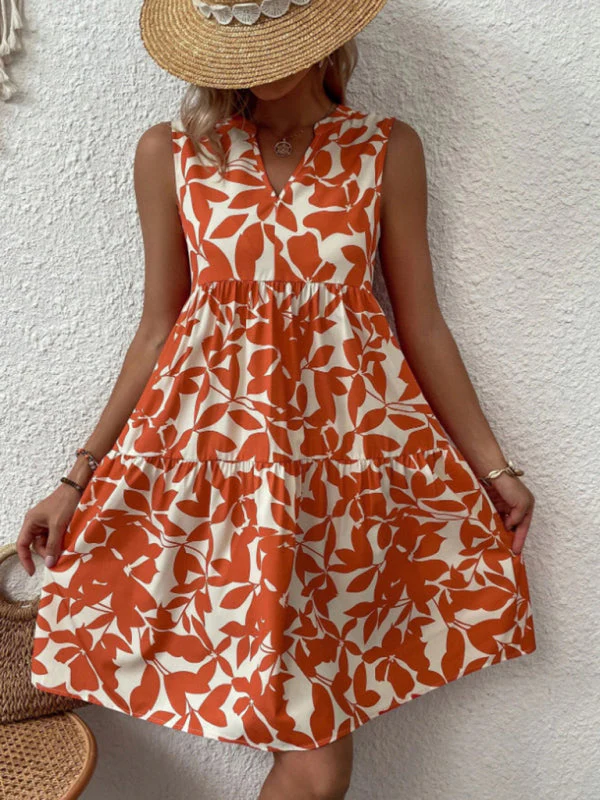 Lina | Summer Floral Dress without Sleeves - Image 12
