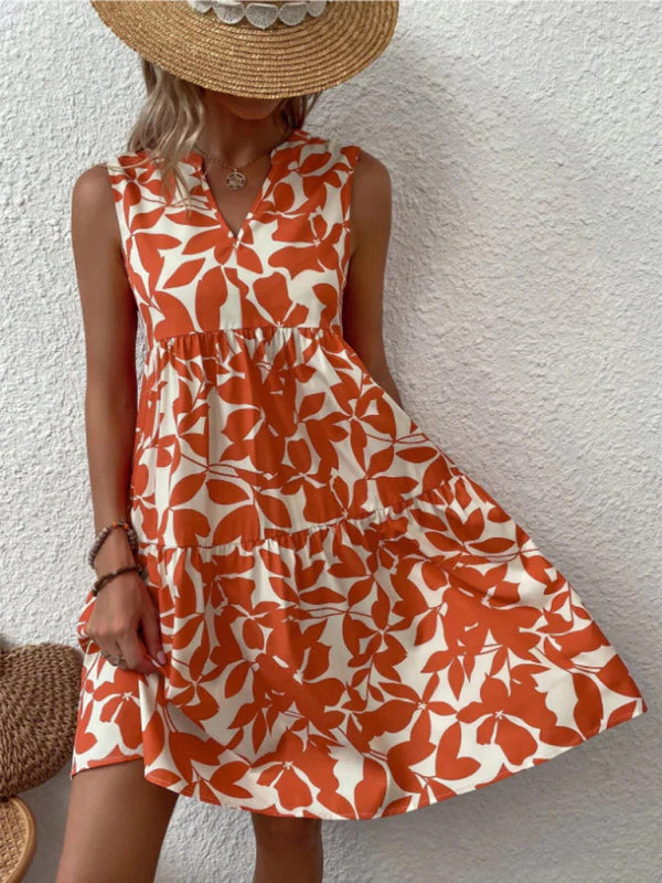 Lina | Summer Floral Dress without Sleeves - Image 13