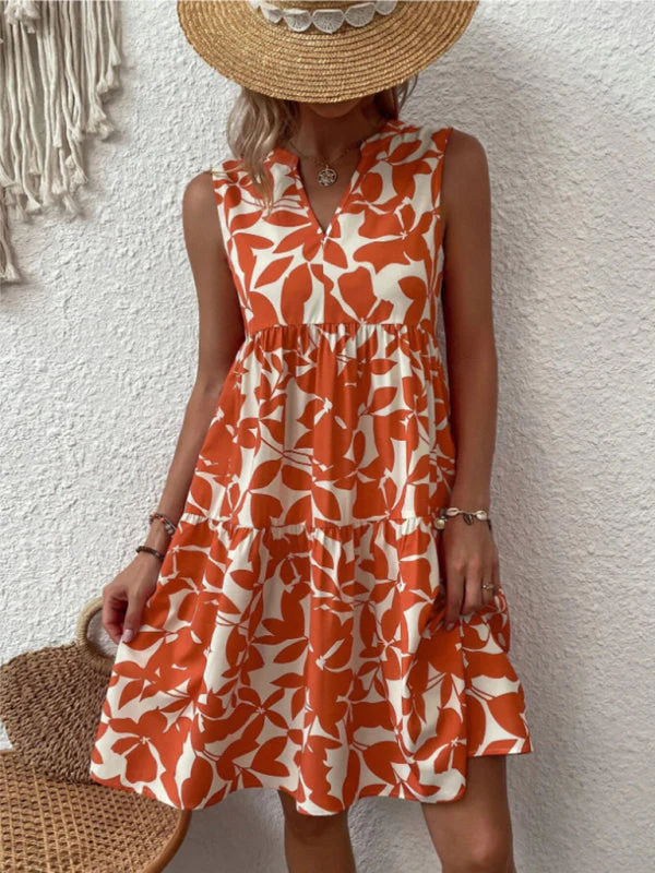 Lina | Summer Floral Dress without Sleeves - Image 14