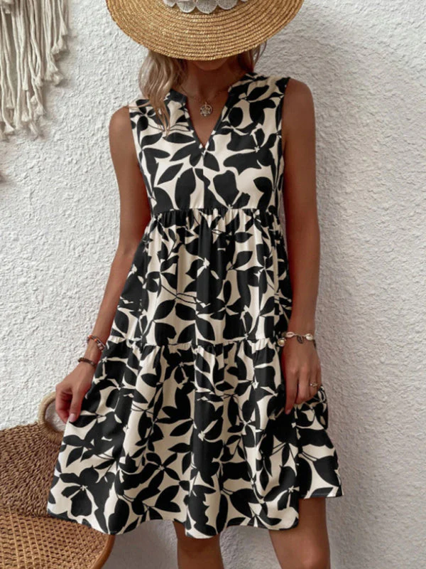 Lina | Summer Floral Dress without Sleeves - Image 16
