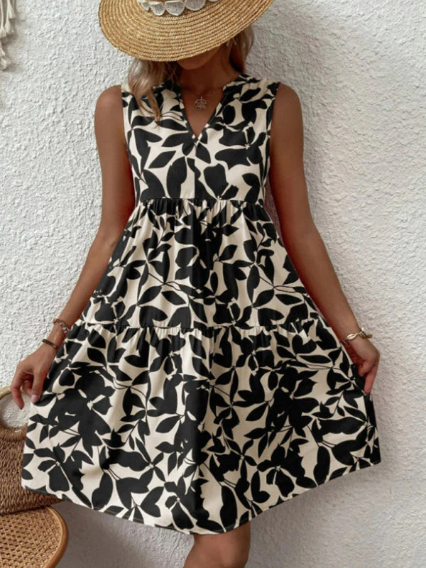 Lina | Summer Floral Dress without Sleeves - Image 18
