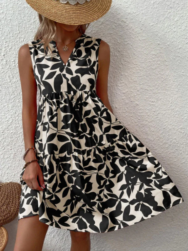 Lina | Summer Floral Dress without Sleeves - Image 19