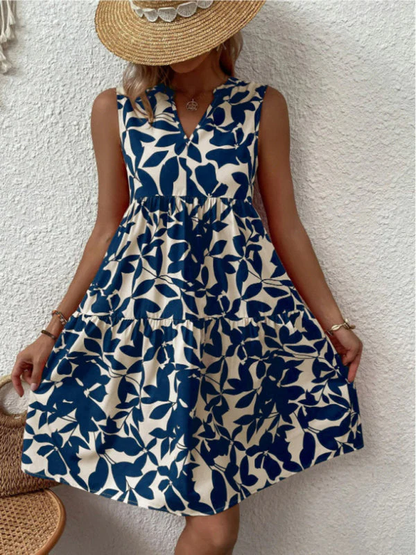Lina | Summer Floral Dress without Sleeves - Image 5