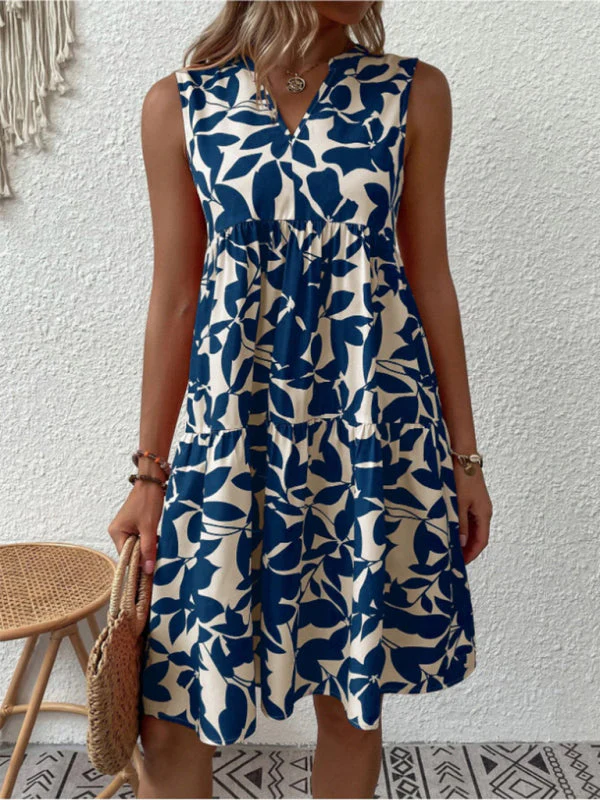 Lina | Summer Floral Dress without Sleeves - Image 6