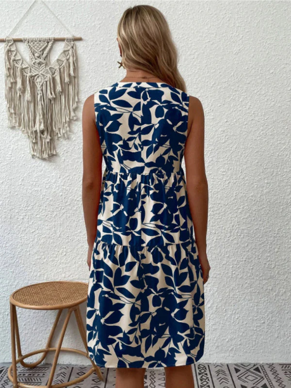 Lina | Summer Floral Dress without Sleeves - Image 7