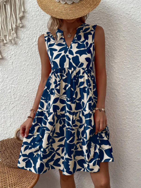 Lina | Summer Floral Dress without Sleeves - Image 8