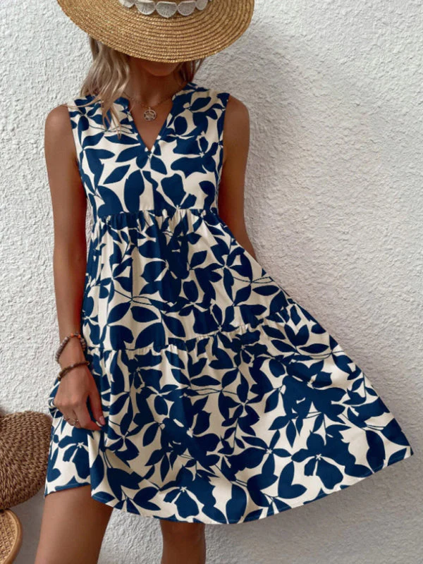 Lina | Summer Floral Dress without Sleeves - Image 9