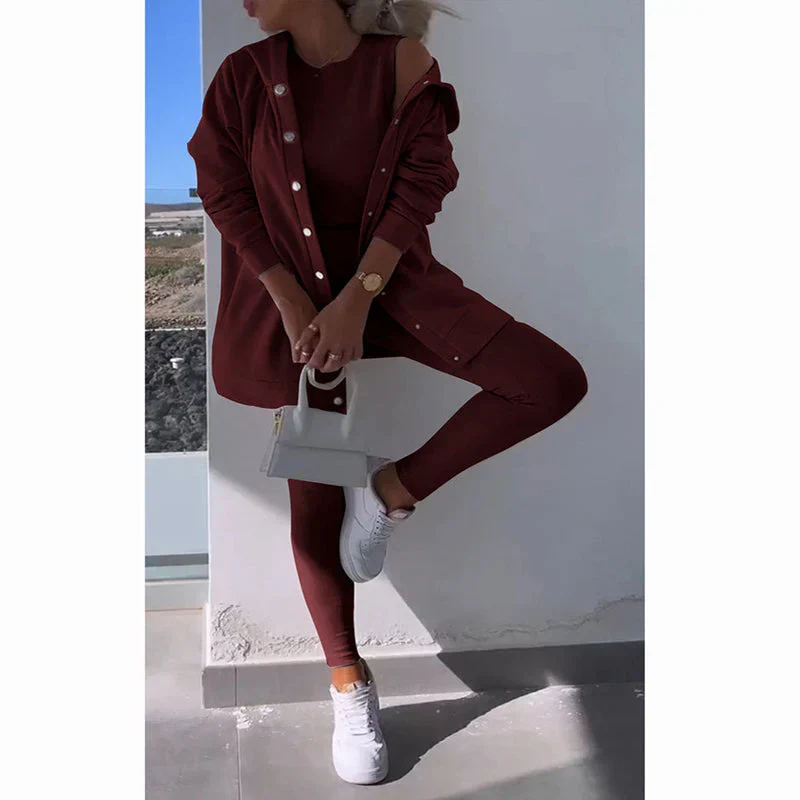Linda – Elegant Sweater and Leggings Set for Women - Image 2