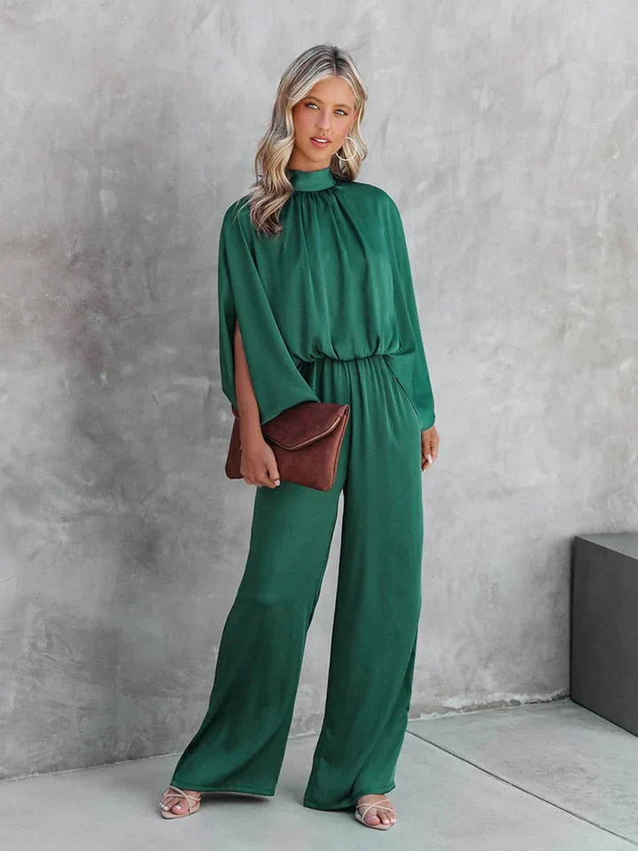 Lira – Elegant Jumpsuit with High Collar for Women - Image 4