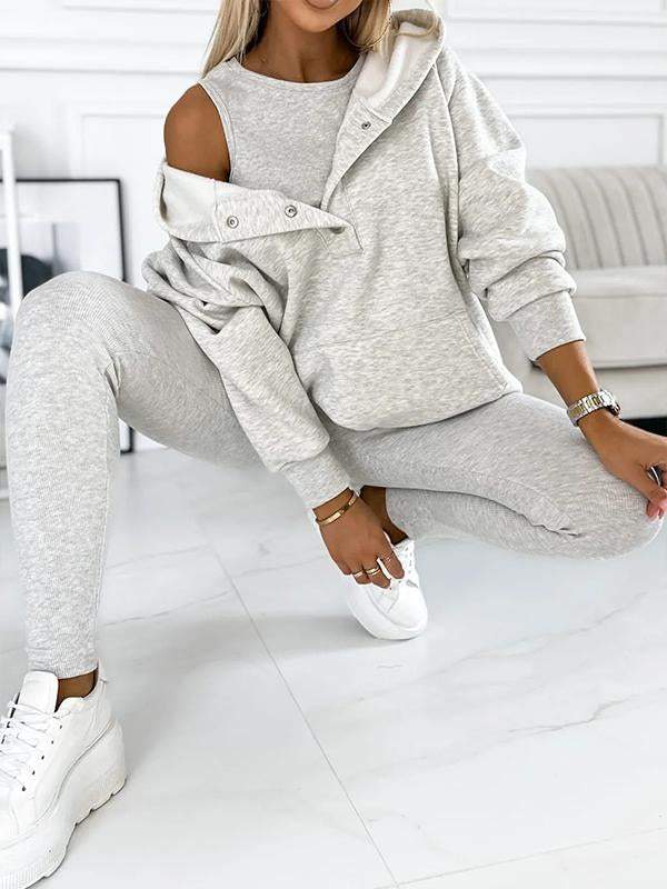 Women's Loungewear Set – Relax Fit Hoodie with Hood – High Waist Legging – Comfort Wear - Image 2