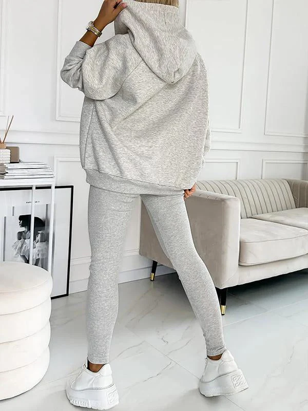 Women's Loungewear Set – Relax Fit Hoodie with Hood – High Waist Legging – Comfort Wear - Image 5