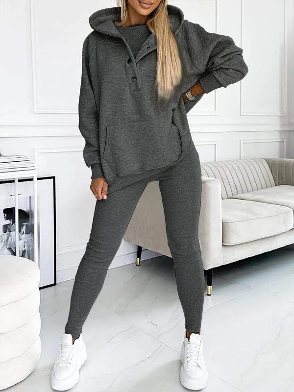 Women's Loungewear Set – Relax Fit Hoodie with Hood – High Waist Legging – Comfort Wear - Image 8