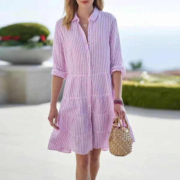 Lisette - Charming Knee-Length Dress for Women - Image 2