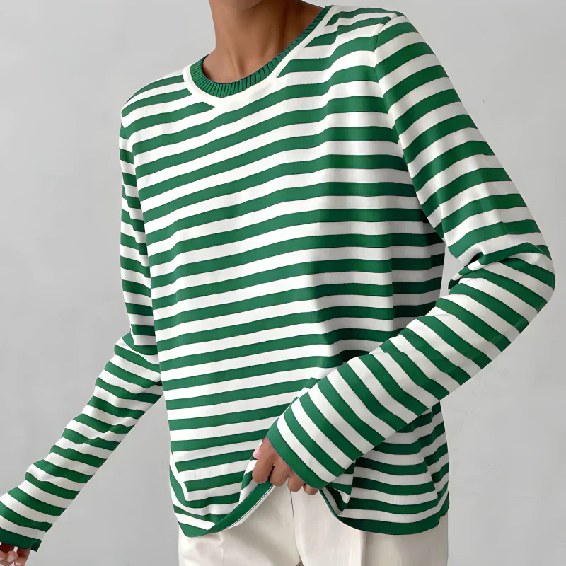 Loro | Perfect Striped T-shirt for Women - Image 3