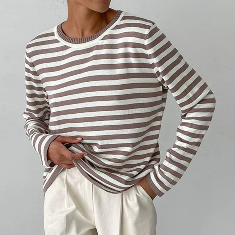 Loro | Perfect Striped T-shirt for Women - Image 4
