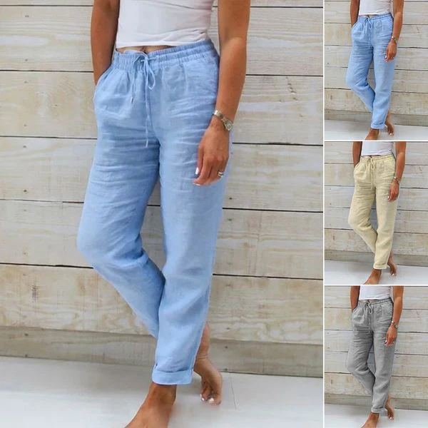 Lou | Airy Summer Pants with Elastic Waist - Image 7