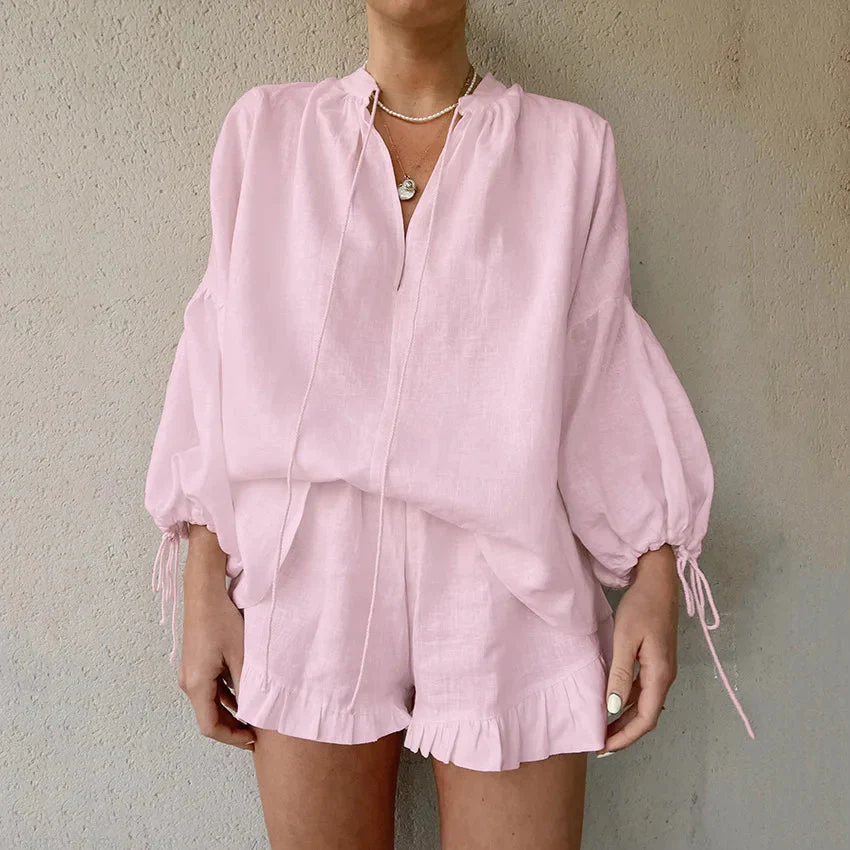 Airy Summeroutfit: Top and Shorts - Image 2