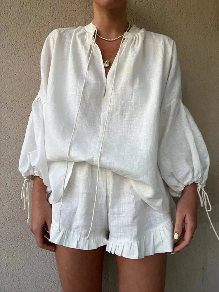 Airy Summeroutfit: Top and Shorts - Image 4