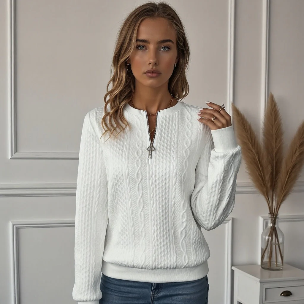 Lucy | Sweater with Zipper - Image 4
