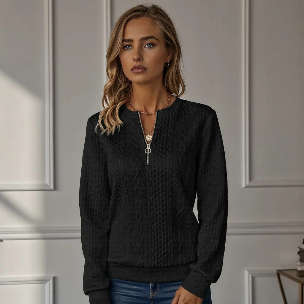 Lucy | Sweater with Zipper - Image 8