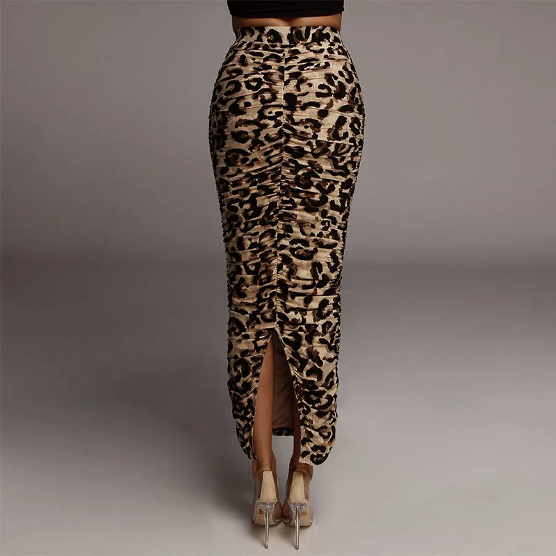 Leopardprint bodycon maxi skirt - Image 3