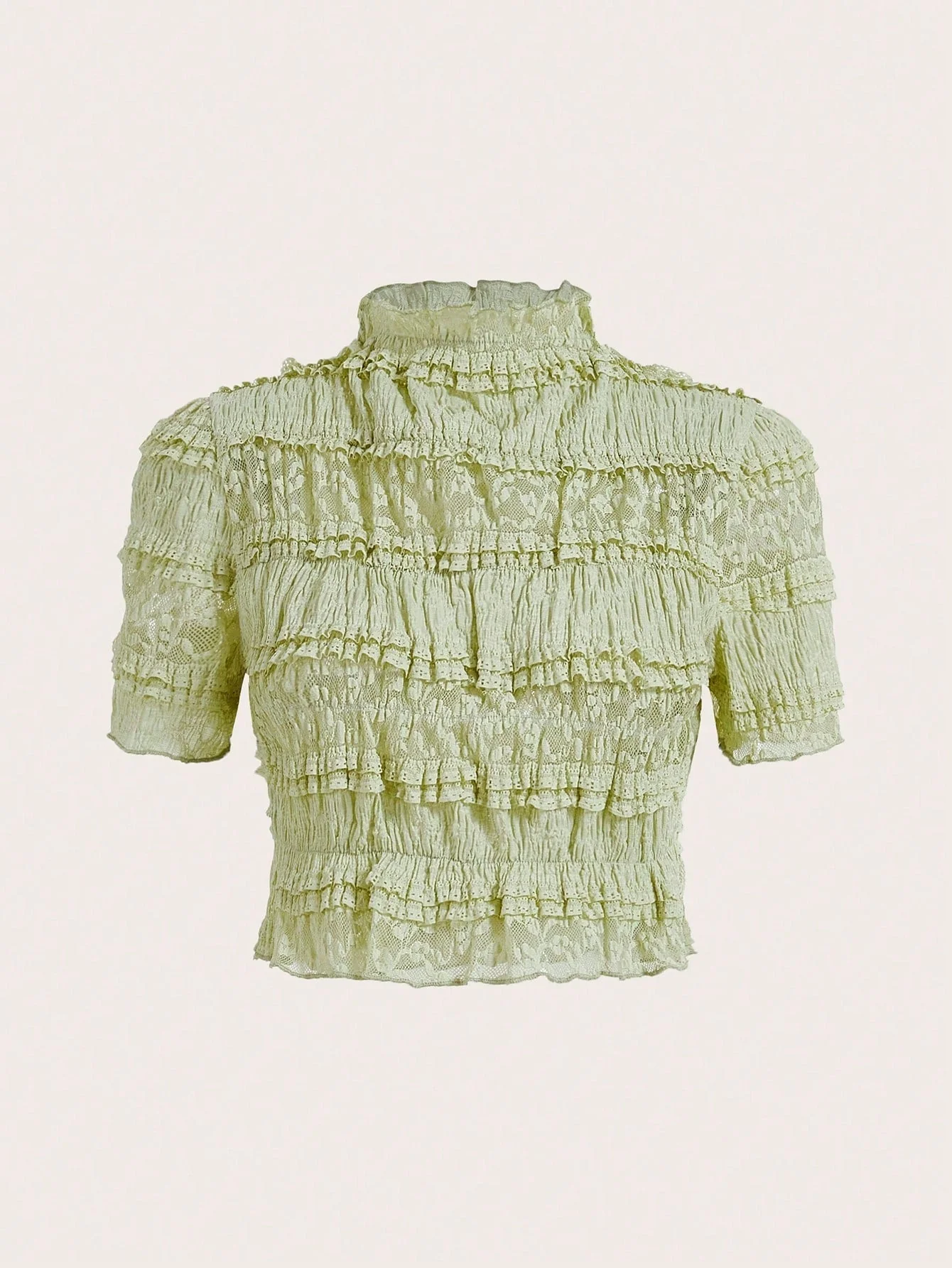 Luxury Lace Crop Top – Elegant & Trendy - Image 2