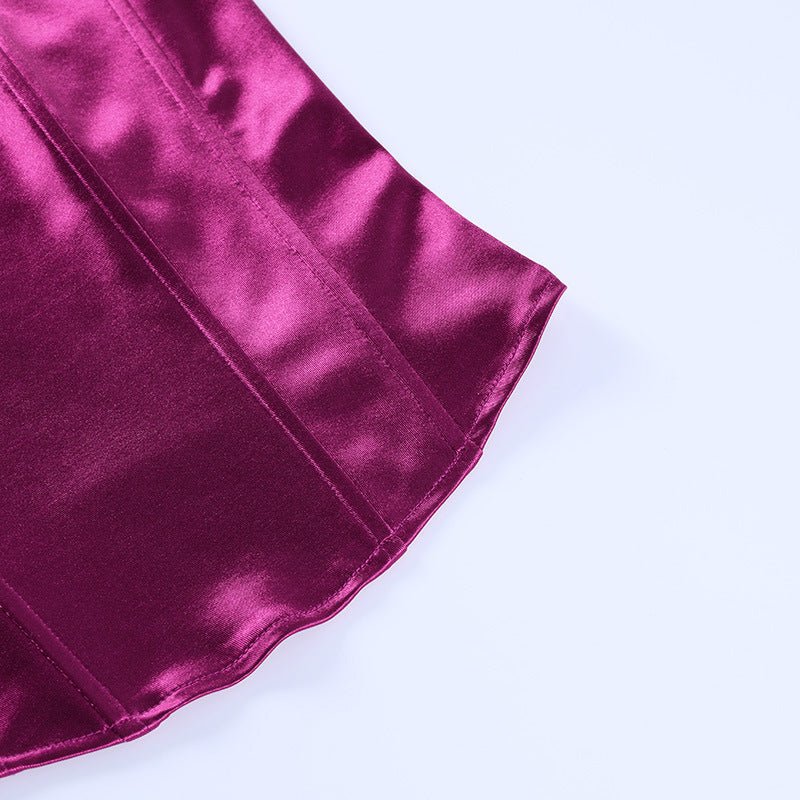 Luxury Strapless Satinlook Corset Top - Image 5