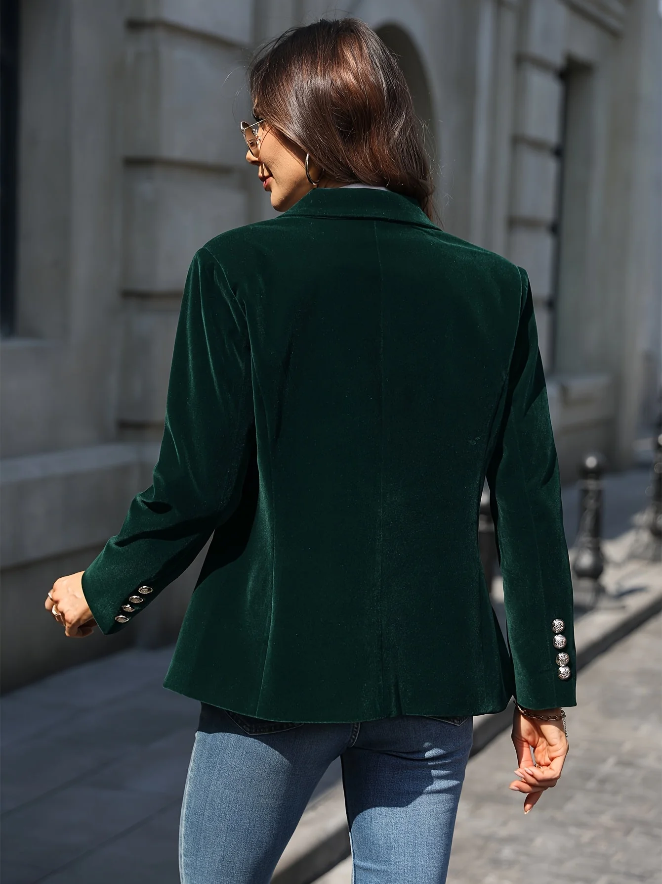 Maelis - Velvet Blazer for Women - Image 2