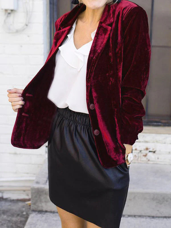 Maeve | Elegant Velvet Blazer - Image 5