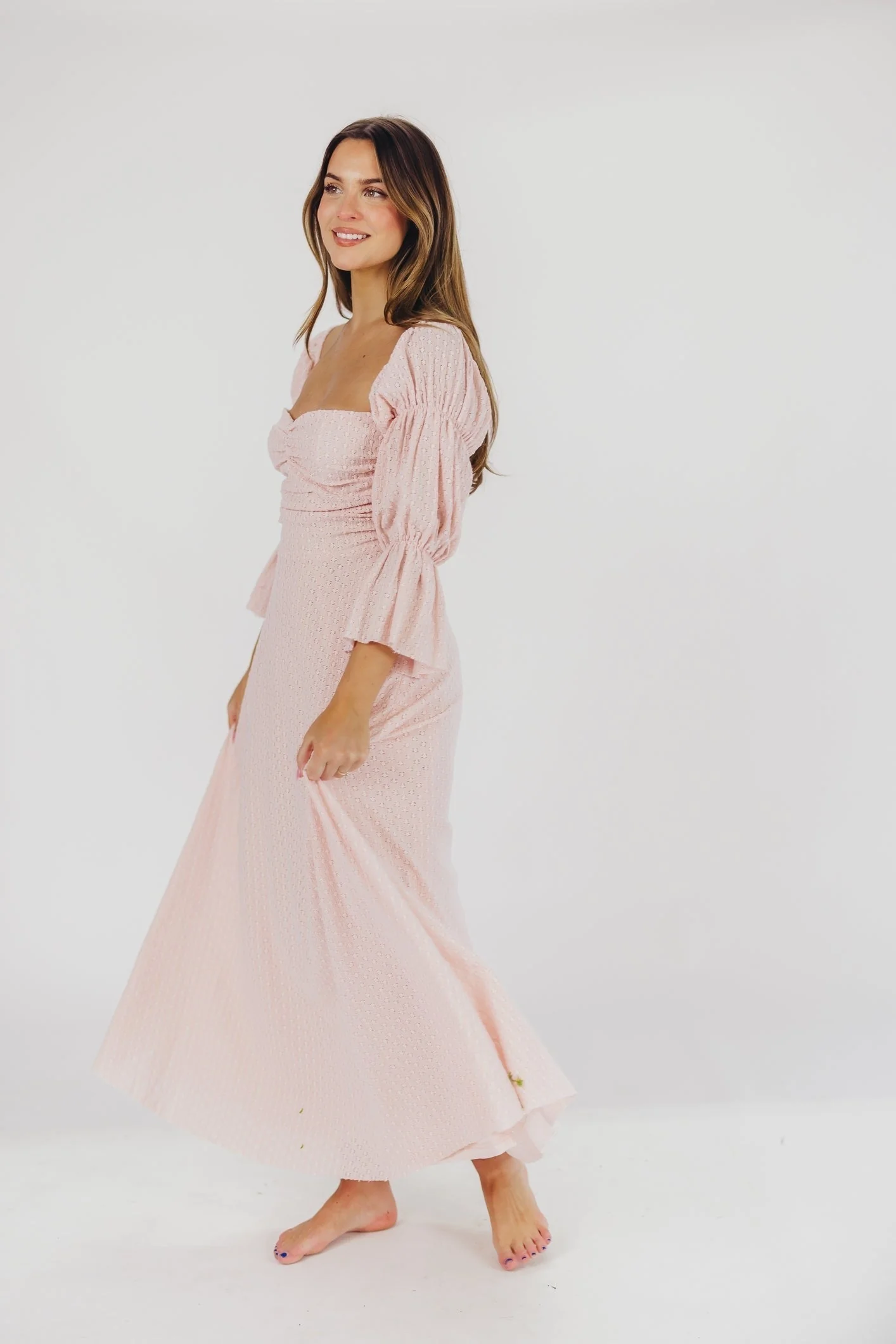Maisie | Maxi Dress with Ruffles and Open Back - Image 3