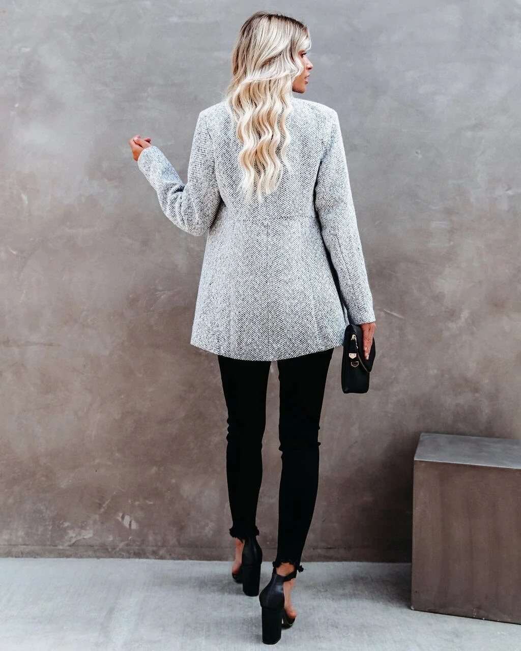 Malina - Stylish Tweed Blazer - Image 2