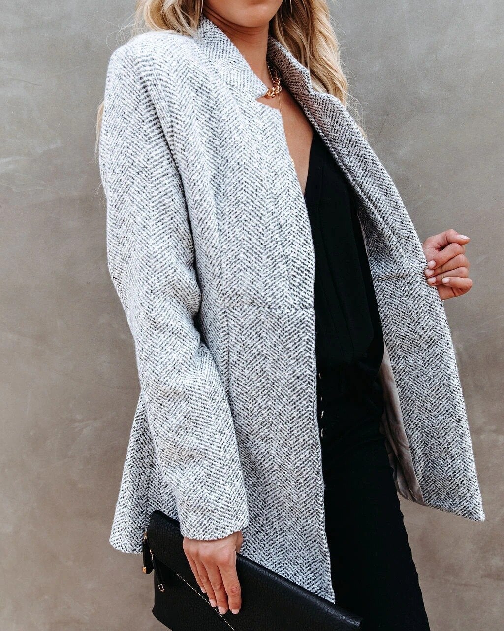 Malina - Stylish Tweed Blazer - Image 4