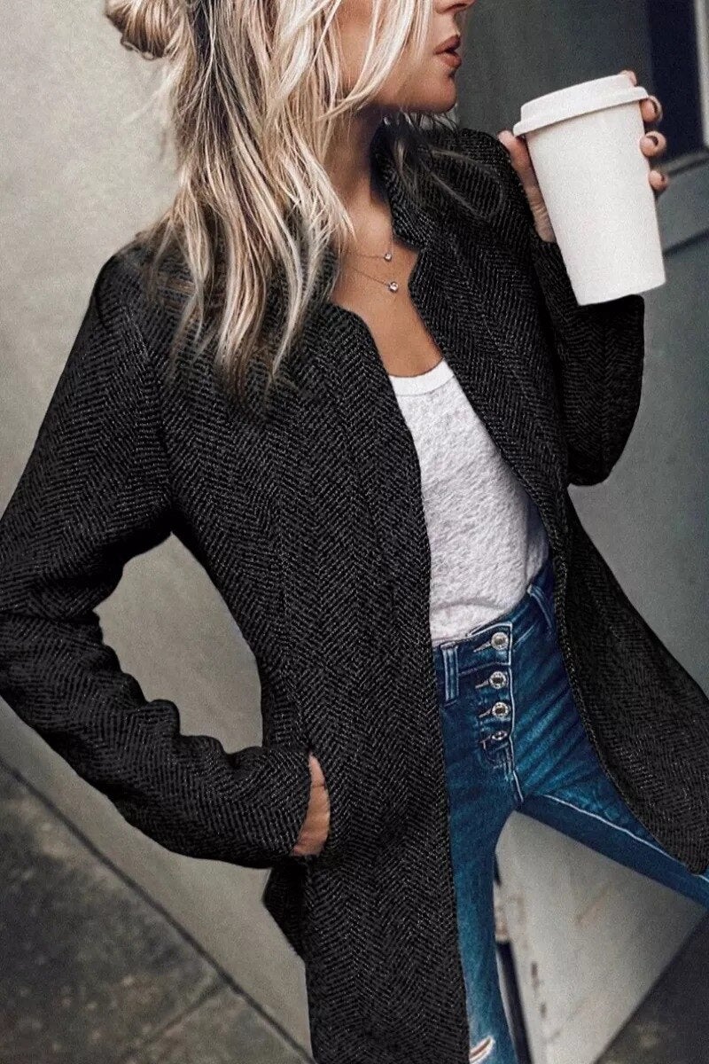 Malina - Stylish Tweed Blazer - Image 5