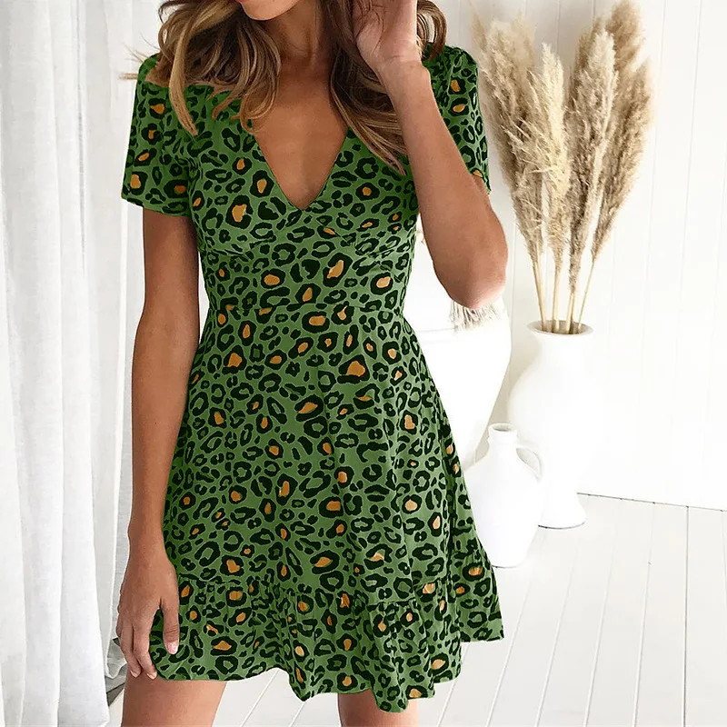 MANDY | Mini Summer Dress with Leopard Print - Image 10